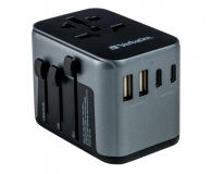 Adapter podrózny Verbatim Uniwersalny adapter podróżny UTA-03 USB-C PD 30W QC